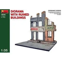 Diorama w/ Ruined Building #36036 1/35 Scenery Kit by MiniArt