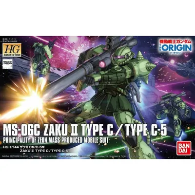 HG 1/144 The Origin #16 MS-05C Zaku II Type C/Type C-5 #5057738 by Bandai