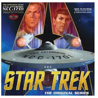 USS NC-1701 Enterprise 50th Anniversary Edition 1/350 Star Trek The Original Series Model Kit #938 by Polar Lights