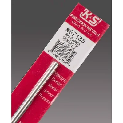 K&S Round Stainless Steel Rod 1/8" KSE87135