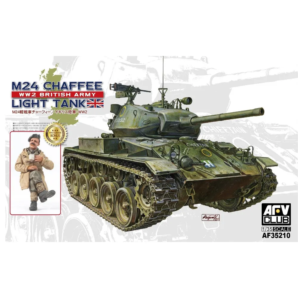 M24 Chaffee WWII British Army Light Tank 1/35 #35210 by AFV Club