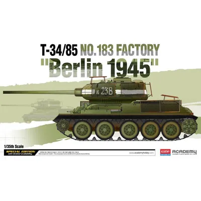 T-34/85 No.183 Factory "Berlin 1945" 1/35 by Academy