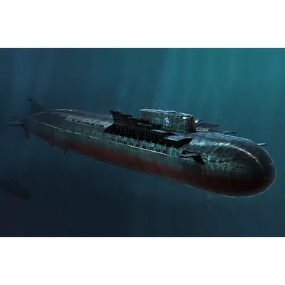 SSGN Oscar II Kursk Cruise Missile Submarine 1/350 Model Submarine Kit #83521 by Hobby Boss