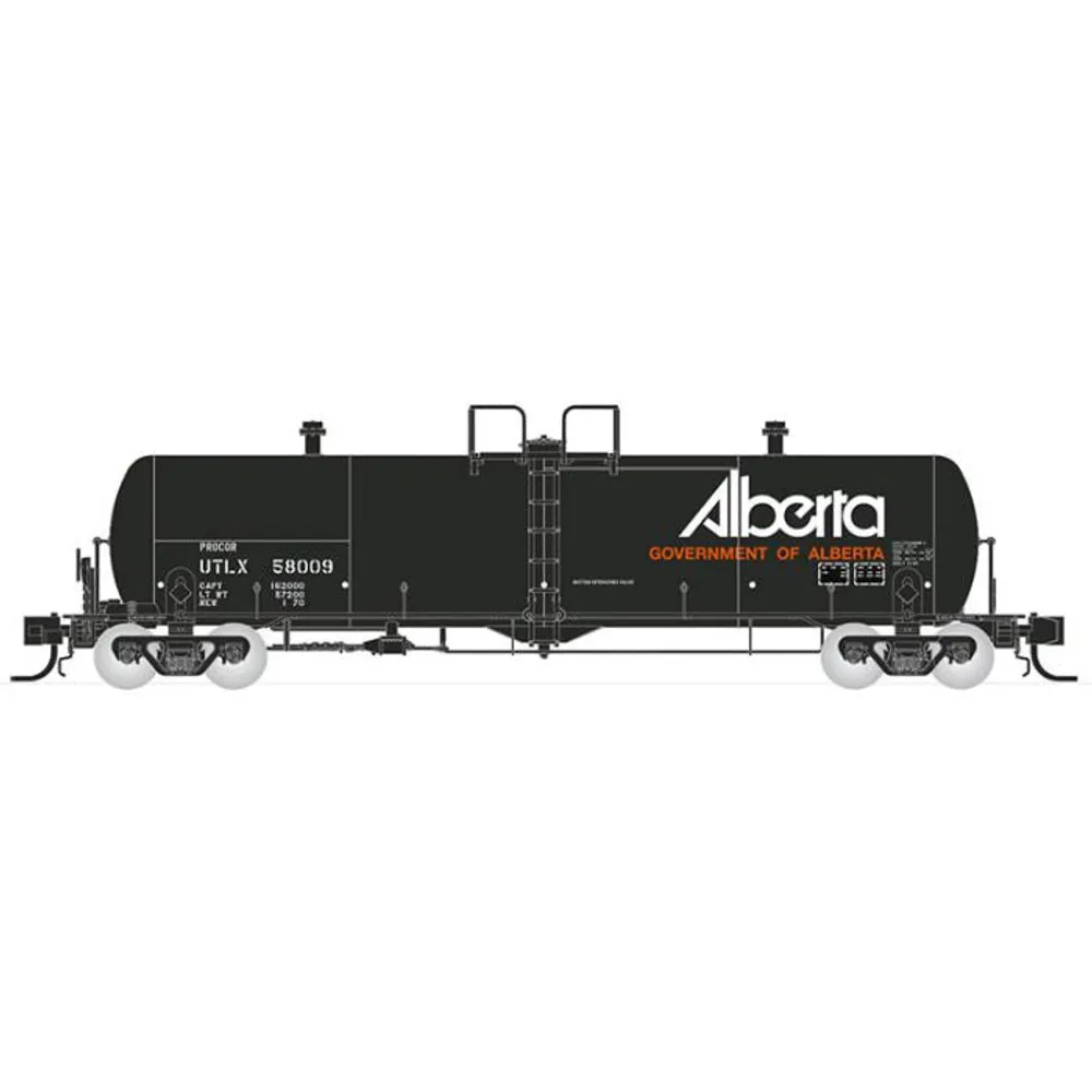 N Procor 20K gal Tank Car: UTLX Gov. of Alberta As Delivered - 6-Pack #1