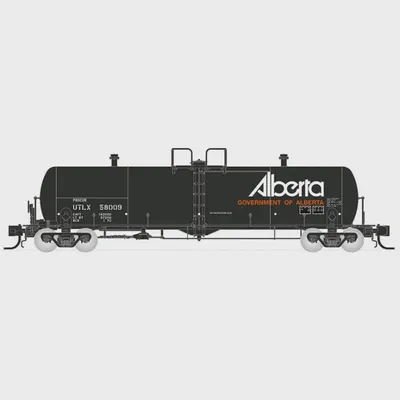 Procor 20K gal Tank Car: UTLX Gov. of Alberta As Delivered - Single Car