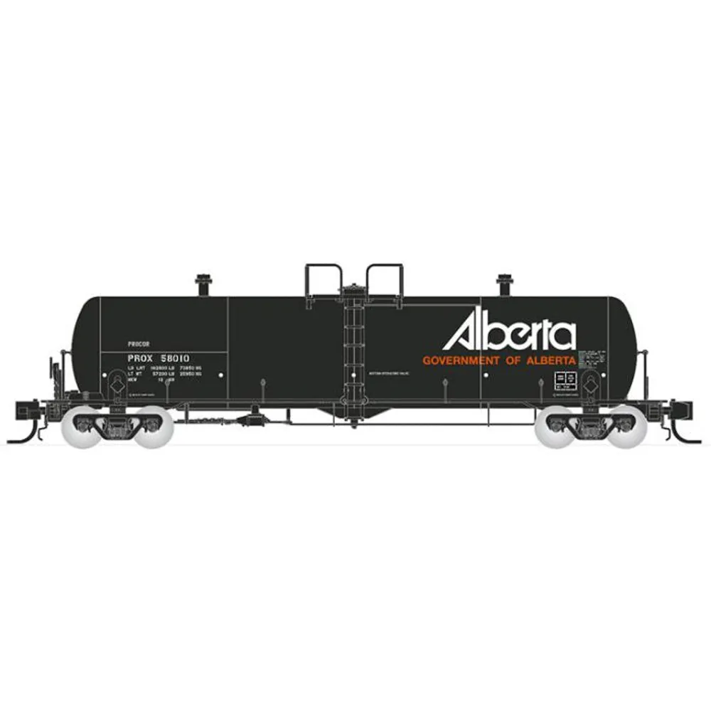 N Procor 20K gal Tank Car: PROX Gov. of Alberta Late - 6-Pack #2