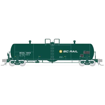 N Procor 20K gal Tank Car: BC Rail Company Service - 4-Pack