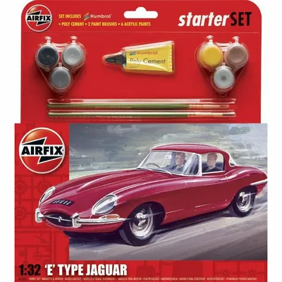 Jaguar Starter Set 1/32 Model Car Kit # 55200 by Airfix