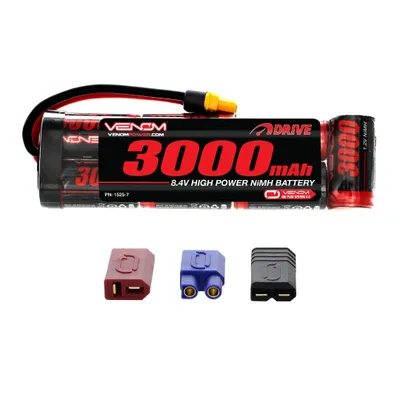 Venom Drive 3000mAh 8.4V 7 Cell NiMH UNI Plug Flat 155x45x24 mm