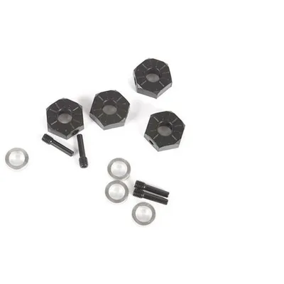 AXI232018 12mm Hex, Screw Shaft & Spacer (4):UTB