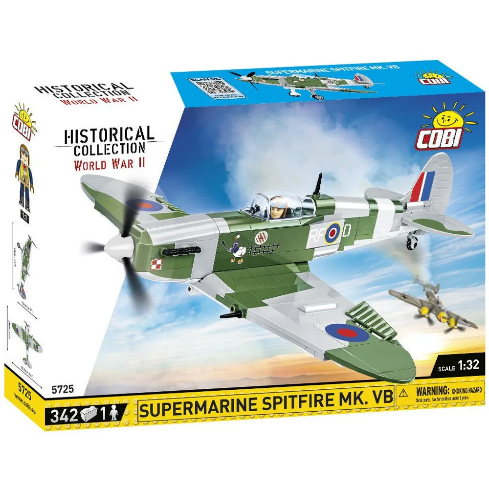 Cobi Historical Collection WWII: 5725 Supermarine Spitfire Mk.vb 342 PCS