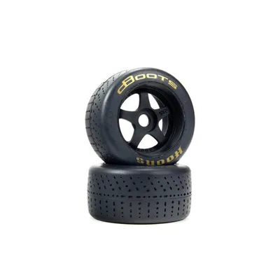 dBoots Hoons 53/107 2.9 Pre-Mounted Belted Tires, Gold, 17mm Hex, 5-Spoke (2) ARA550085