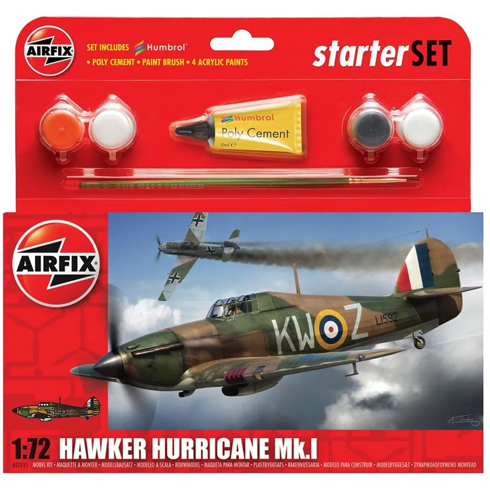 Hawker Hurricane Mk. I Starter Set 1/72 by Airfix