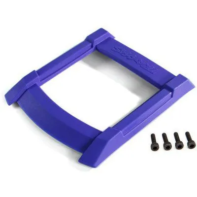 TRA8917X Skid plate, roof (body) (blue)/ 3x12mm CS (4)