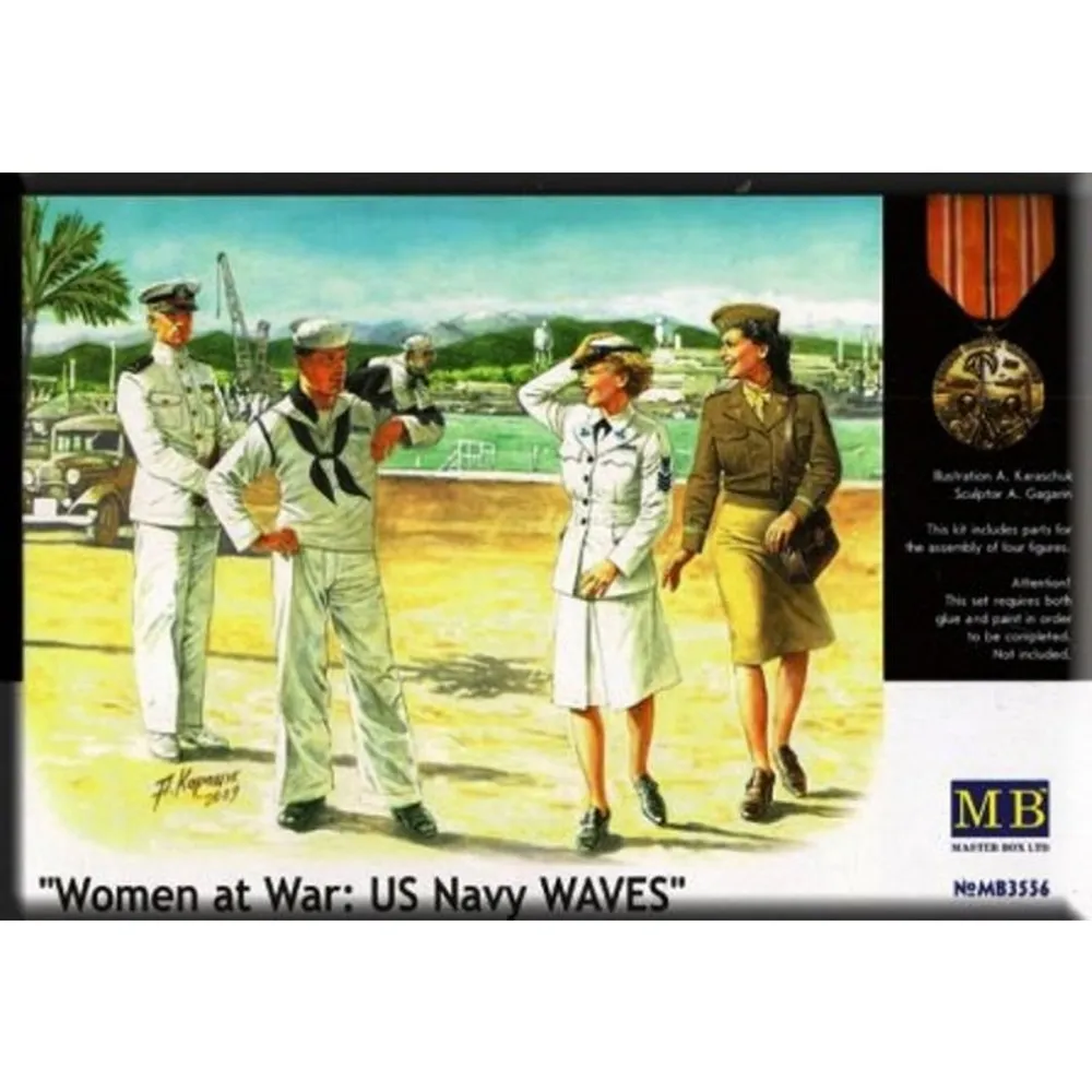 Women At War: US Navy WAVES 1/35 #MB3556 by Master Box