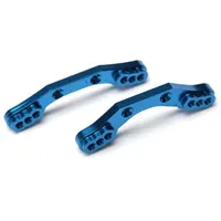 TRA7537X LaTrax Shock towers, front & rear, aluminum (blue-anodized)