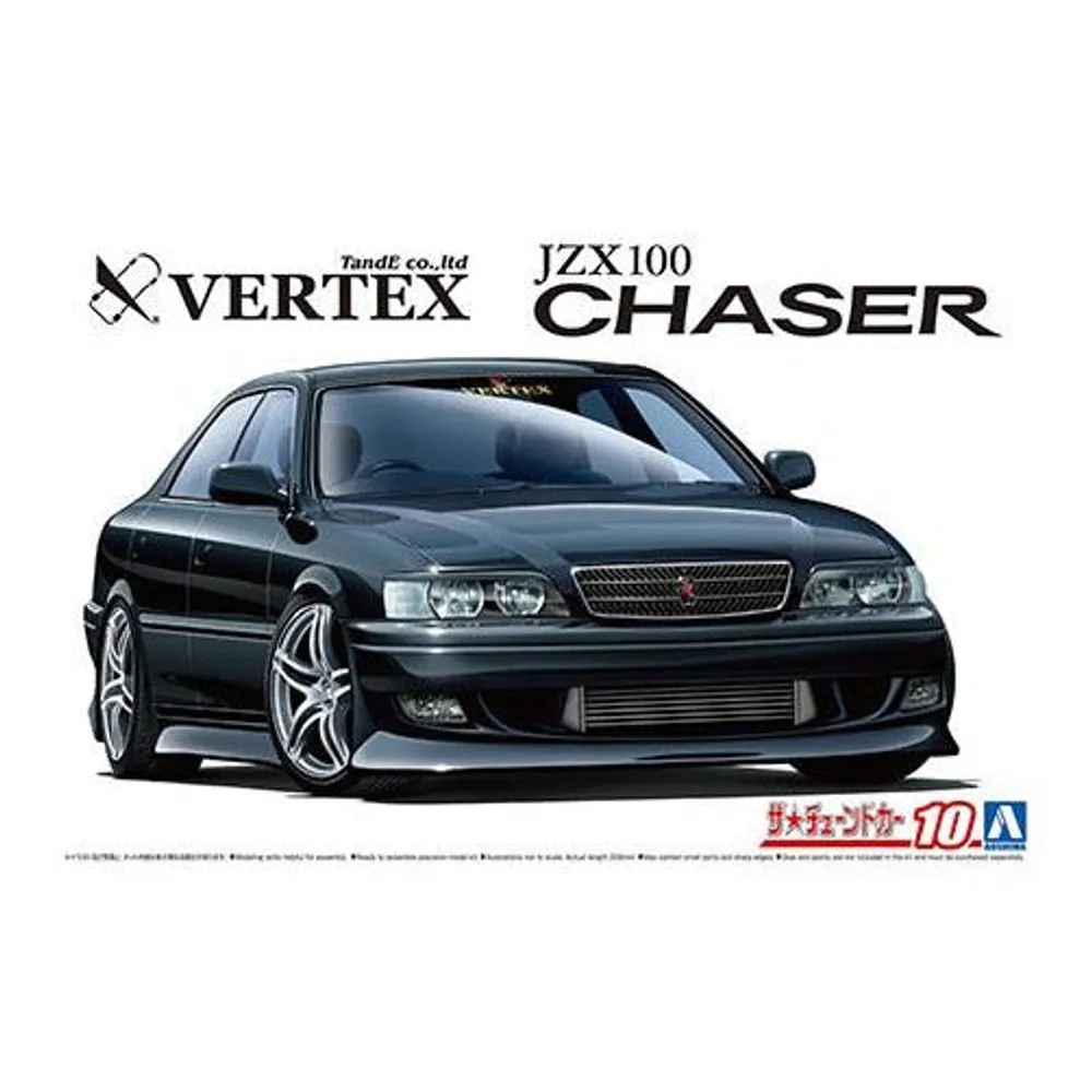 Toyota VERTEX JZX100 Chaser Tourer V 1998 1/24 Model Car Kit #05981 by Aoshima