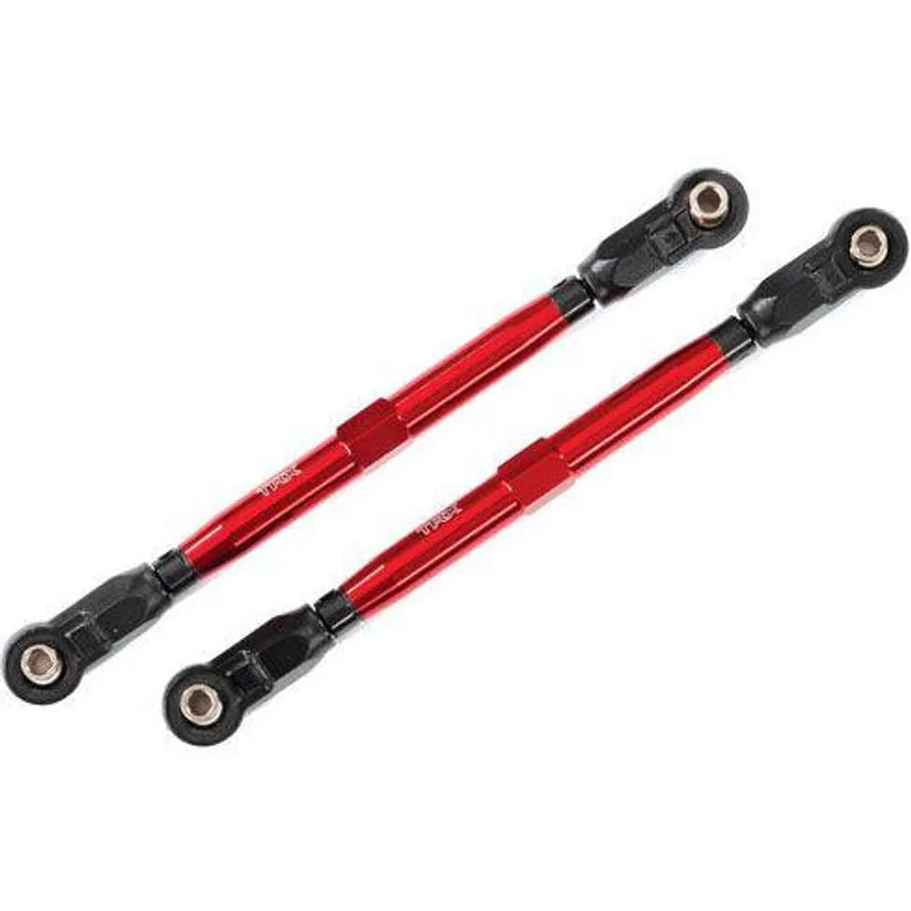 TRA8997R Traxxas Toe links, Widemaxx (TUBES, 6061-T6 aluminum (red-anodized))