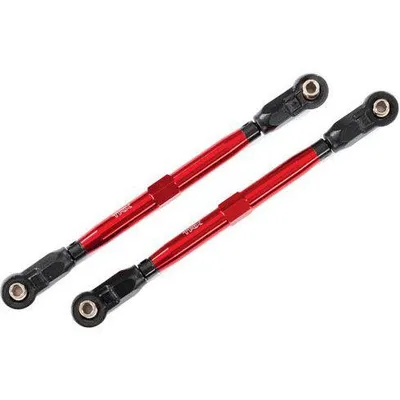 TRA8997R Traxxas Toe links, Widemaxx (TUBES, 6061-T6 aluminum (red-anodized))
