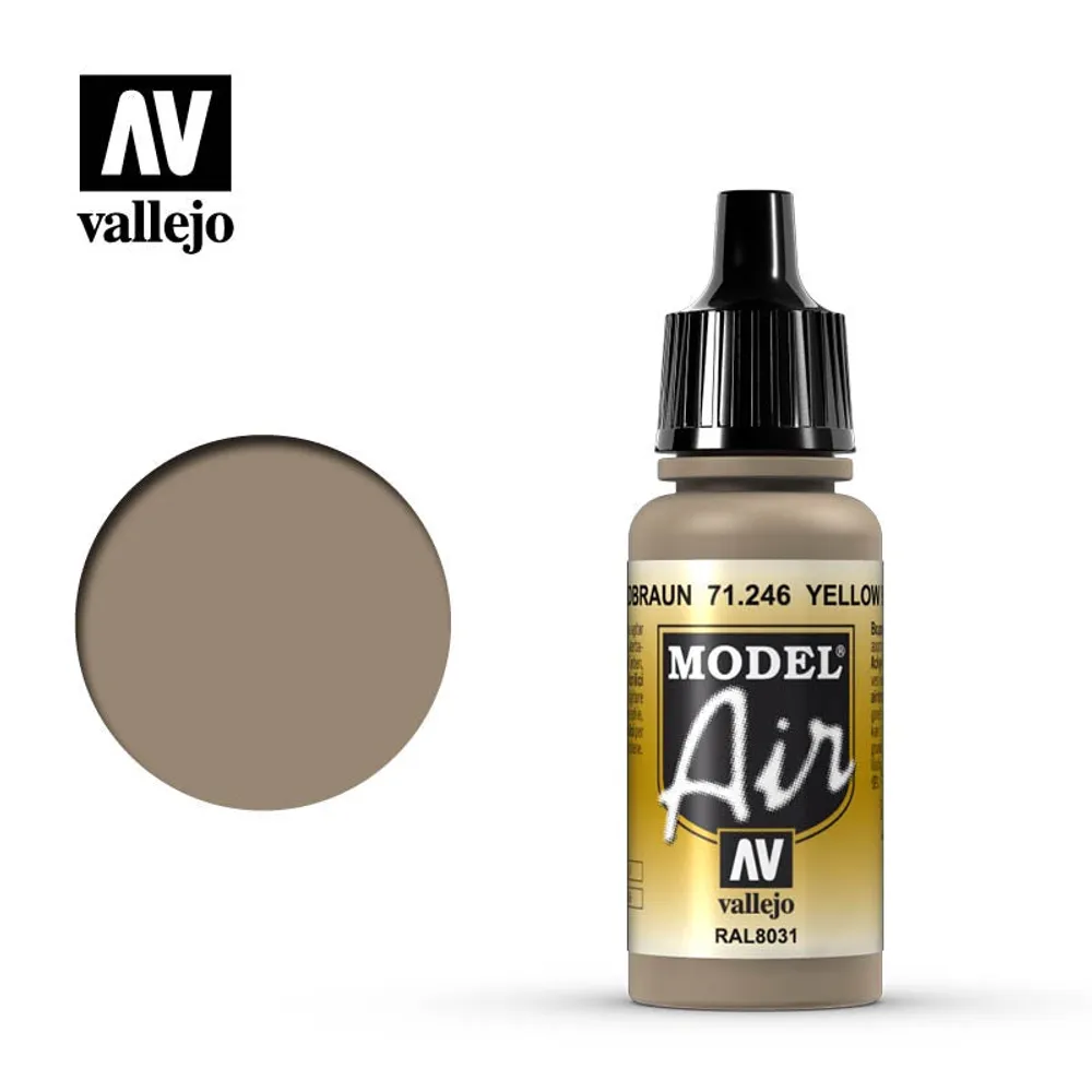 Vallejo Model Air 71.246 Yellow Brown 17mL