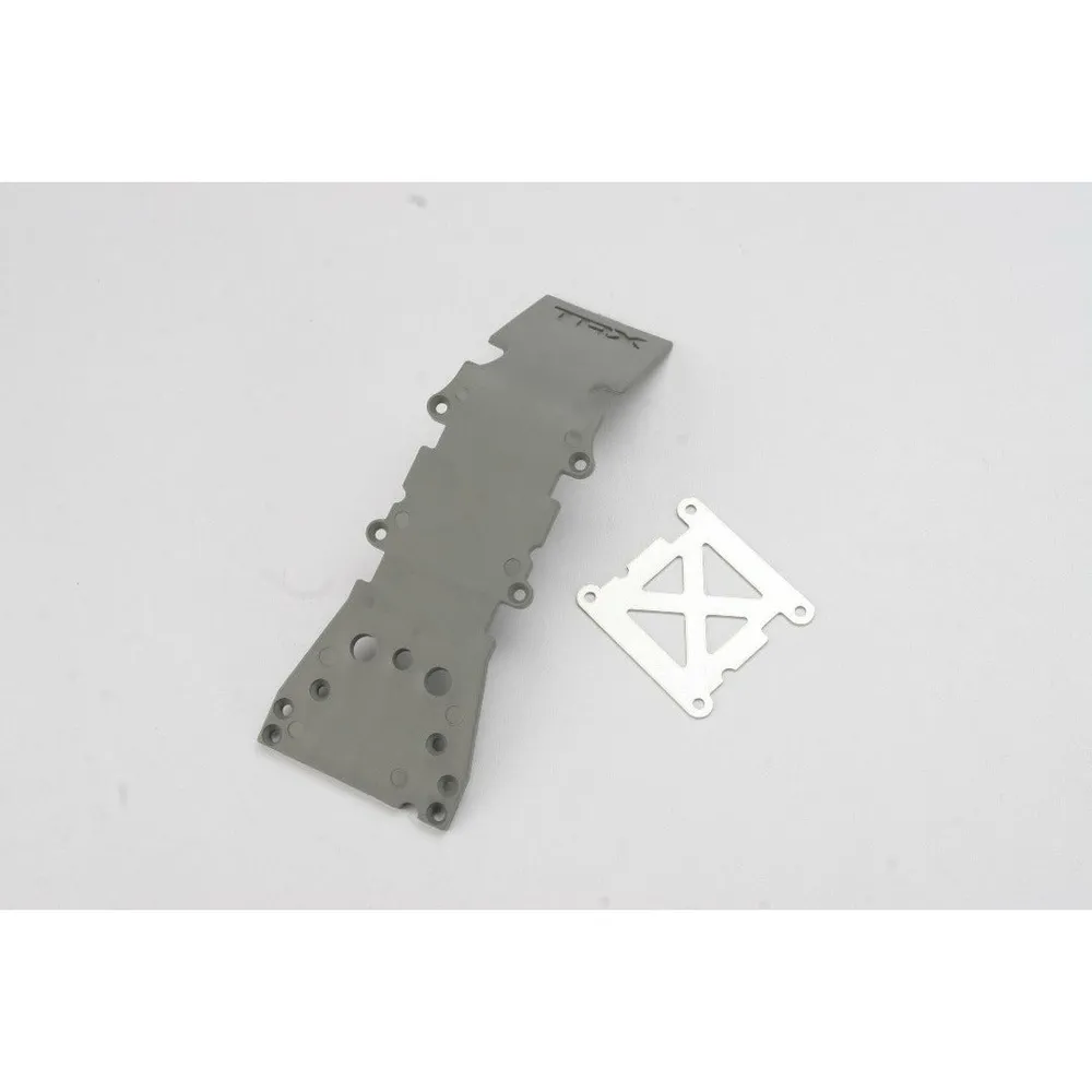 TRA4937A Traxxas Front Skidplate (Grey) (TMX, TMX 3.3)