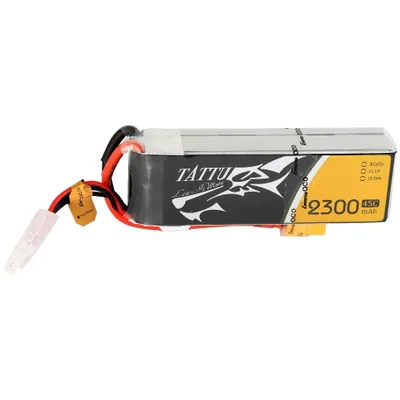 Tattu - 098 - 2300mAh 3S1P 45C LiPo XT60 Plug Soft Case 106x36x23mm