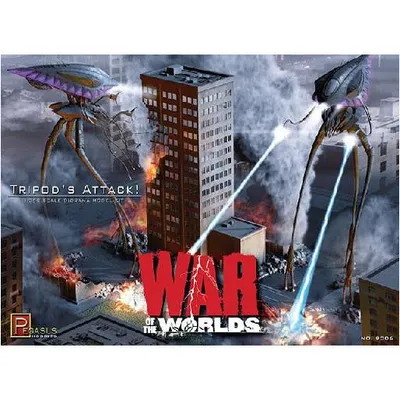 Tripod Attack 1/350 War of the Worlds Model Kit #9006 by Pegasus Hobbies