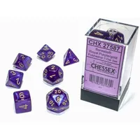 Chessex Borealis 7-Die Set Royal Purple/Gold Luminary CHX27587