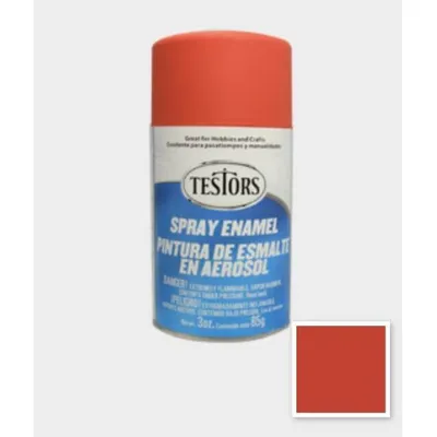 TES1250C Flat Red Enamel Aerosol