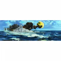 German Battleship Bismarck 1/200 Model Ship Kit #3702 by Trumpeter