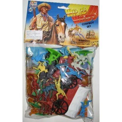 1/32 Wild West Cowboys Playset (Bagged)