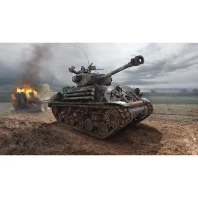 M4A3E8 Sherman Fury 1/35 #6529 by Italeri