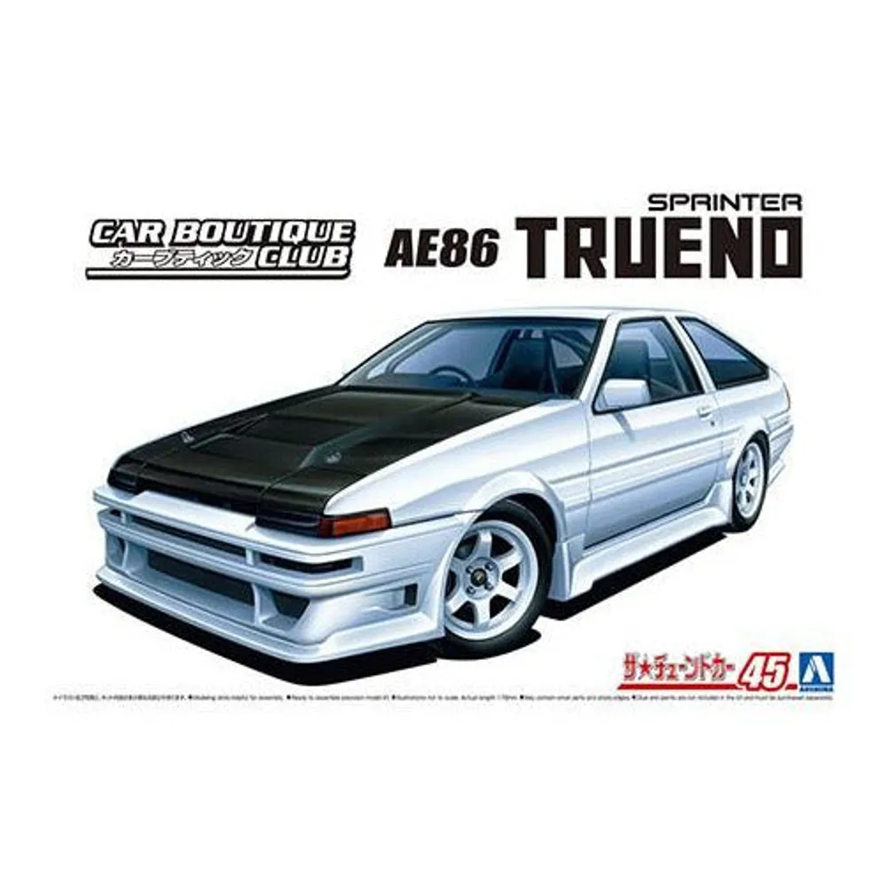 Car Boutique Club AE86 Sprinter Trueno 1985 Toyota 1/24 #05863 by Aoshima