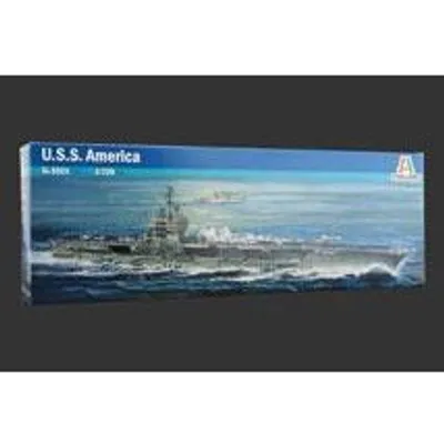 USS America CV-66 USN Carrier 1/720 Model Aircraft Carrier Kit #5521 by Italeri