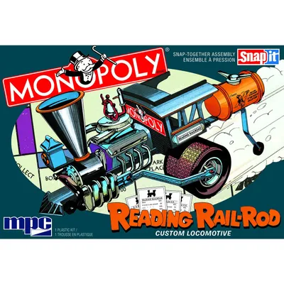 Monopoly Reading Railroad Custom Locomotive 1/25 #945 by MPC