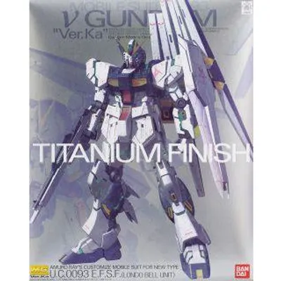 MG 1/100 RX-93 ν Nu Gundam Ver. Ka (Titanium Finish Ver) #0186575 by Bandai