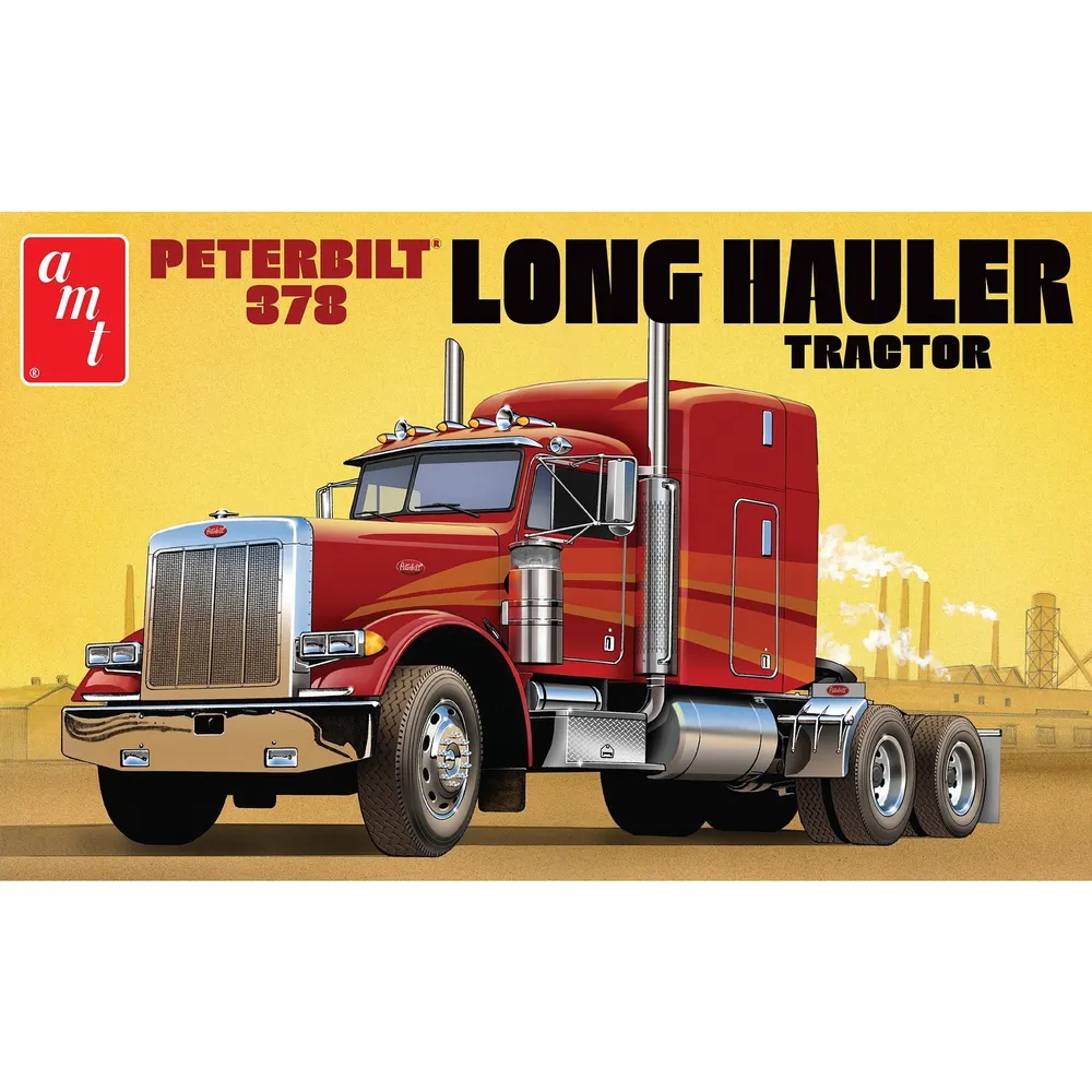 Peterbilt 378 Long Haul Semi Tractor 1/24 Model Truck Kit #1169 by AMT