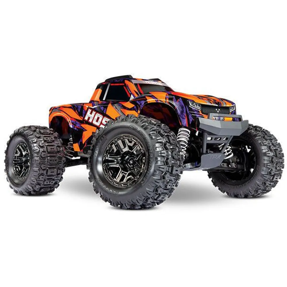 Traxxas Hoss 4X4 VXL - Orange & Purple 1/10 Scale 4WD Brushless Electric Monster Truck TRA90076-4ORANGE