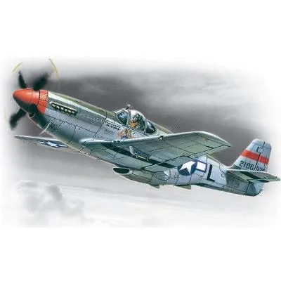 Mustang P-51C, WWII American Fighter 1/48 by ICM