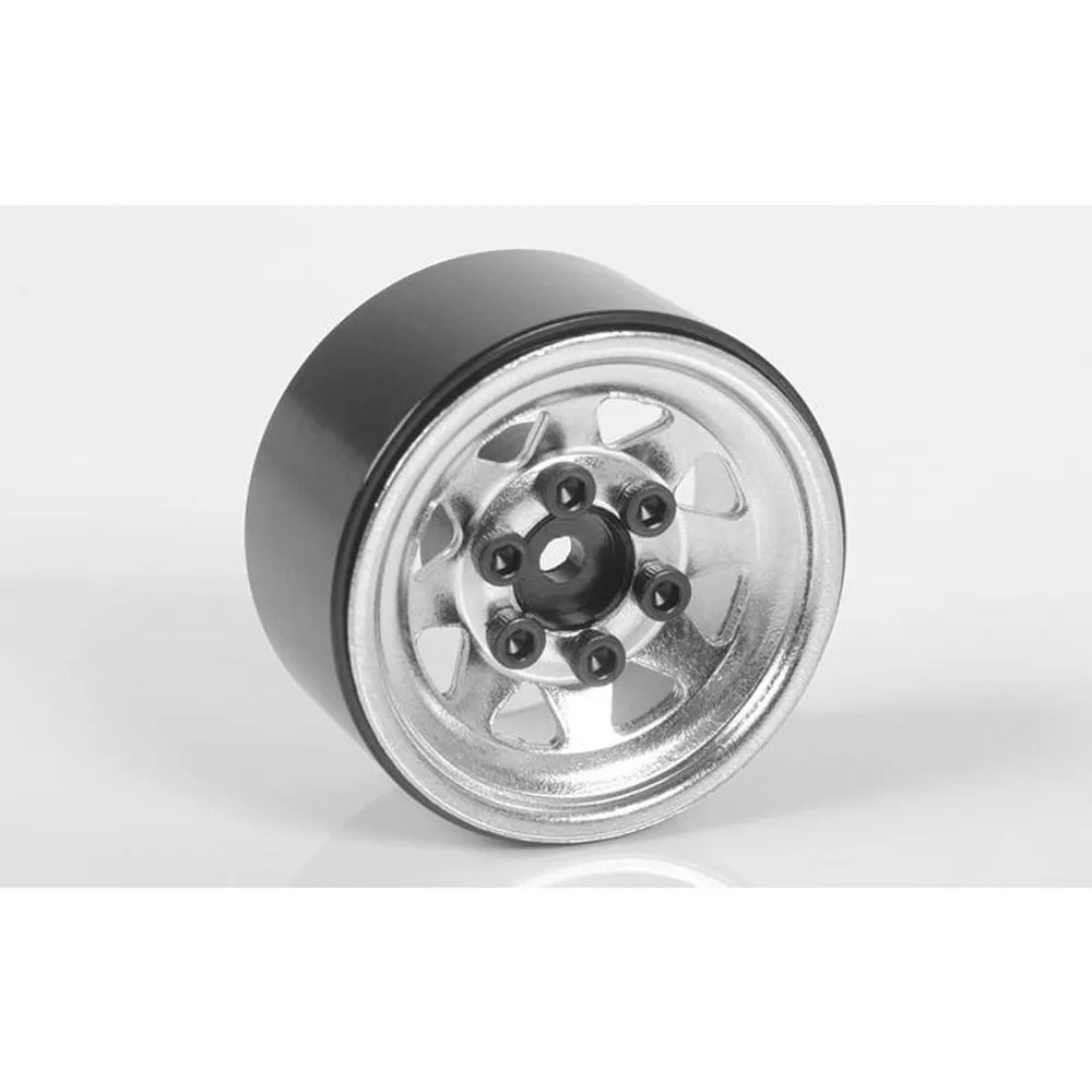 RC4WD Stamped Steel 1.0" Stock Beadlock Wheels (Chrome)(4)