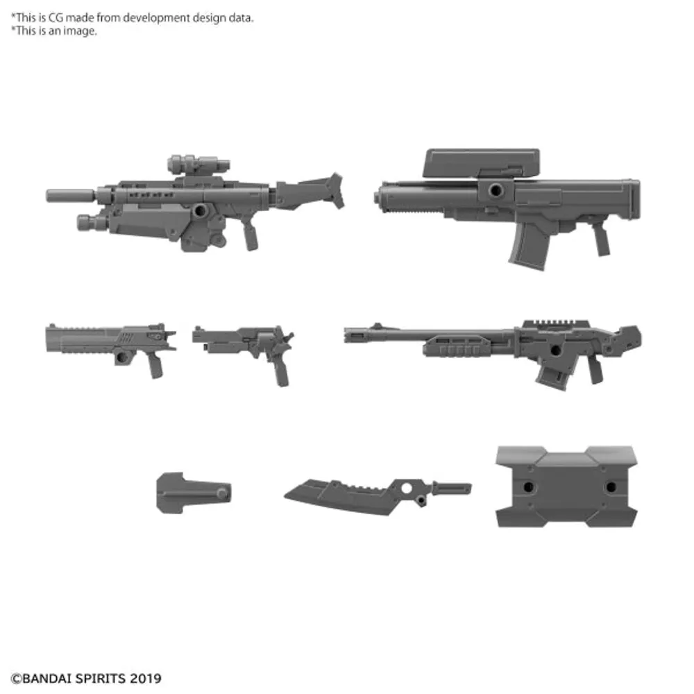 Military Weapon 1/144 Customize Weapons 30 Minutes Missions Accessory Model Kit #5063938 by Bandai