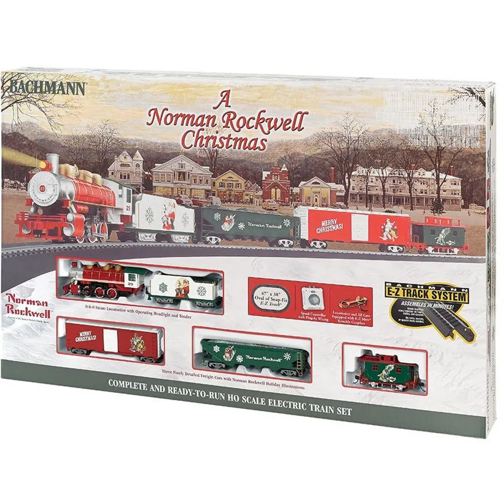 Bachmann A Norman Rockwell Christmas Train Set HO