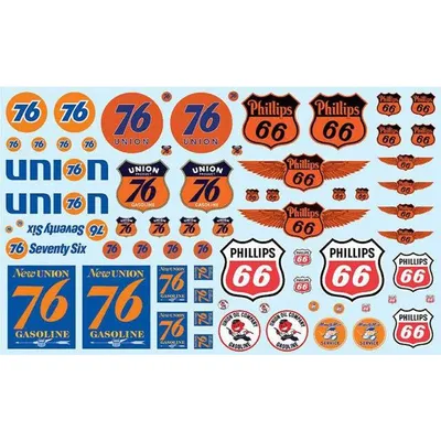 AMT Water Slide Decals - Union 76 branded.