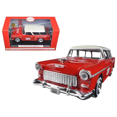 1/24 Coca Cola Chevy Nomad w/ Metal Hand Cart