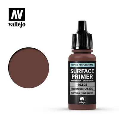 VAL70605 Acrylic Polyurethane Primer - German Red Brown (17ml)