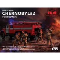 Chernobyl #2 Fire Fighters w/ truck 1/35 by ICM