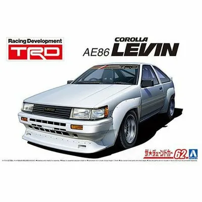 1983 Toyota TRD AE86 Corolla Levin 1/24 Model Car Kit #05798 by Aoshima