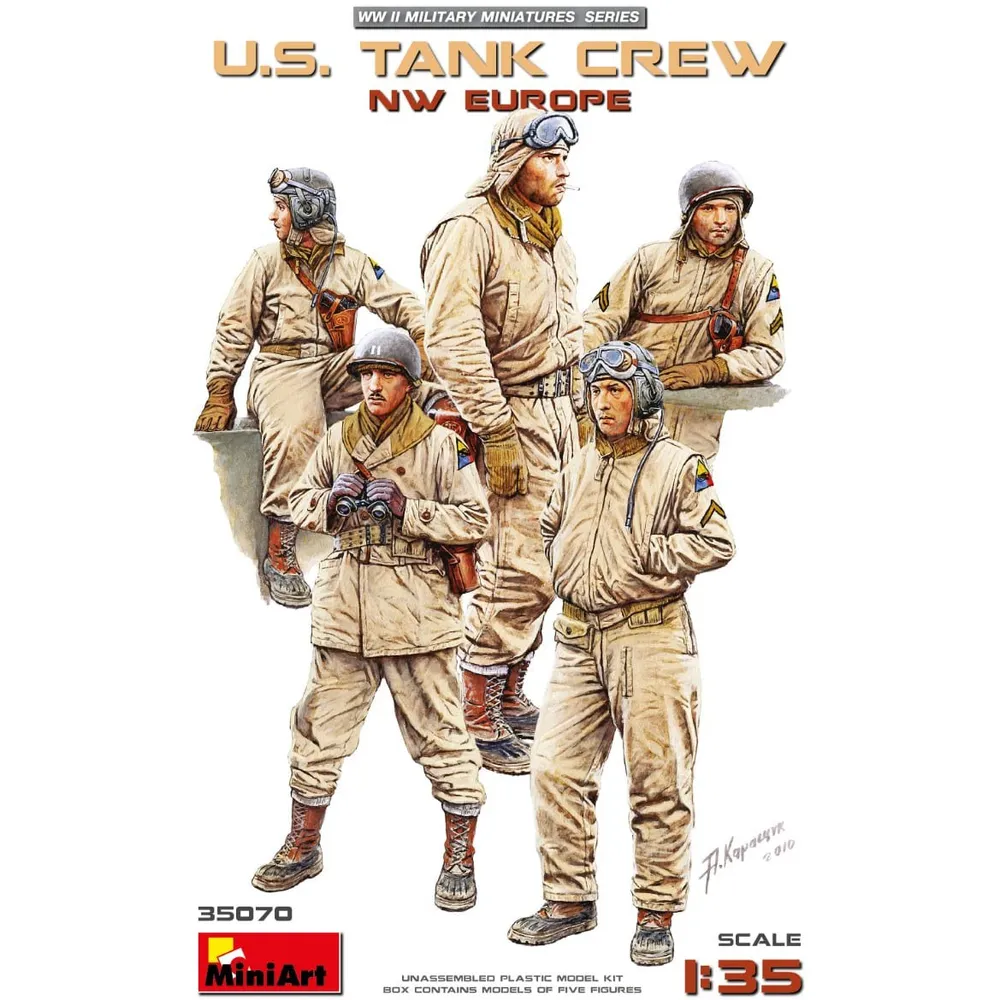 US Tank Crew NW Europe #35070 1/35 Figure Kit by MiniArt