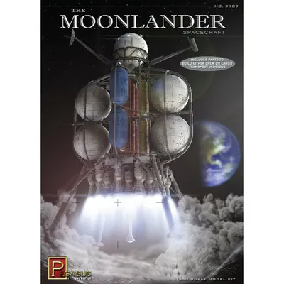 The Moonlander Spacecraft 1/350 Science Fiction Model Kit #9109 by Pegasus