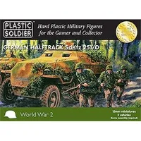 15mm Easy Assembly German SDKFZ 251AUSF D Half Track #WW2V15007 by Plastic Soldier